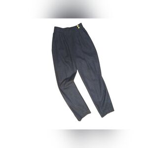 Vintage ILGWU Navy Blue Wool Trousers